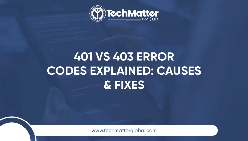 401 vs 403 Error Codes Explained